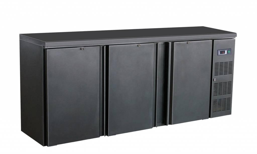 Barkoelkast - 3 klapdeuren - Zwart - 537 liter - Horeca, Elektronische apparatuur, Koelkasten en IJskasten, Nieuw, Zonder vriesvak