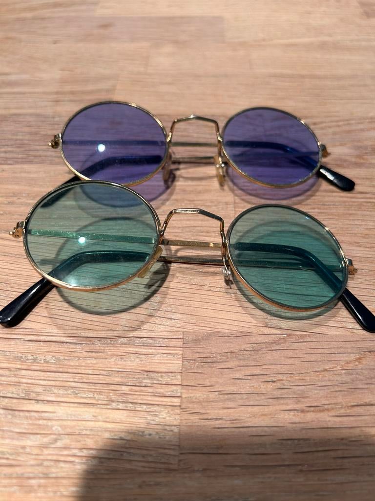 Hippie brillen - Lennon style, Ophalen, Zo goed als nieuw, Groen