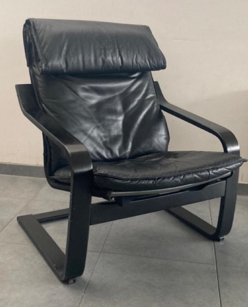 Vintage fauteuil 'Poem' (Noboru Nakamura, 'poäng' ikea 1991), Huis en Inrichting, Fauteuils, Ophalen, Gebruikt, Minder dan 75 cm