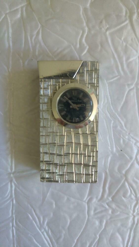 Aansteker Briquet a essence montre suisse  "american time", Enlèvement ou Envoi, Utilisé, Briquet