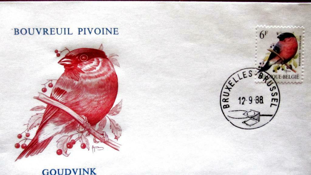FIRST DAY COVER- VOGELS VAN BUZIN.- DE GOUDVINK, Ophalen of Verzenden, Gestempeld, Overige thema's