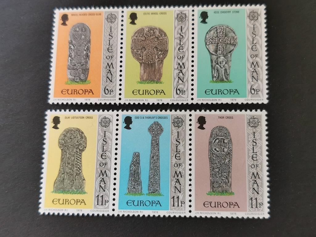 Isle of Man 1978 - Europa CEPT - oude grafstenen **, Ophalen of Verzenden, Overige landen, Postfris