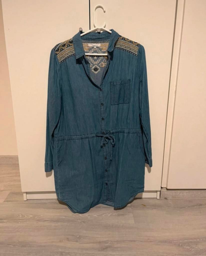 Jeanskleedje xl, Kleding | Dames, Ophalen of Verzenden, Zo goed als nieuw, Maat 42/44 (L), Blauw