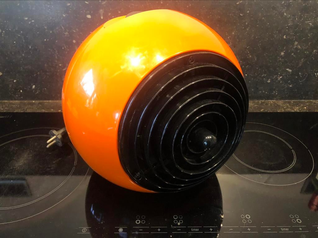space age vintage ZANKER straalkachel ORANGE, Enlèvement ou Envoi