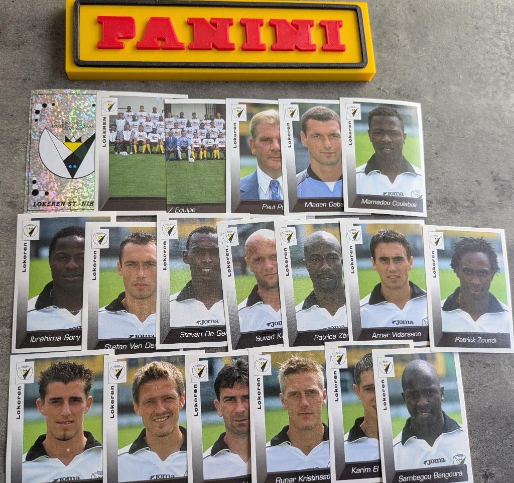 AUTOCOLLANTS PANINI 19X FOOTBALL 2003 LOKEREN FOOTBALL, Envoi, Neuf