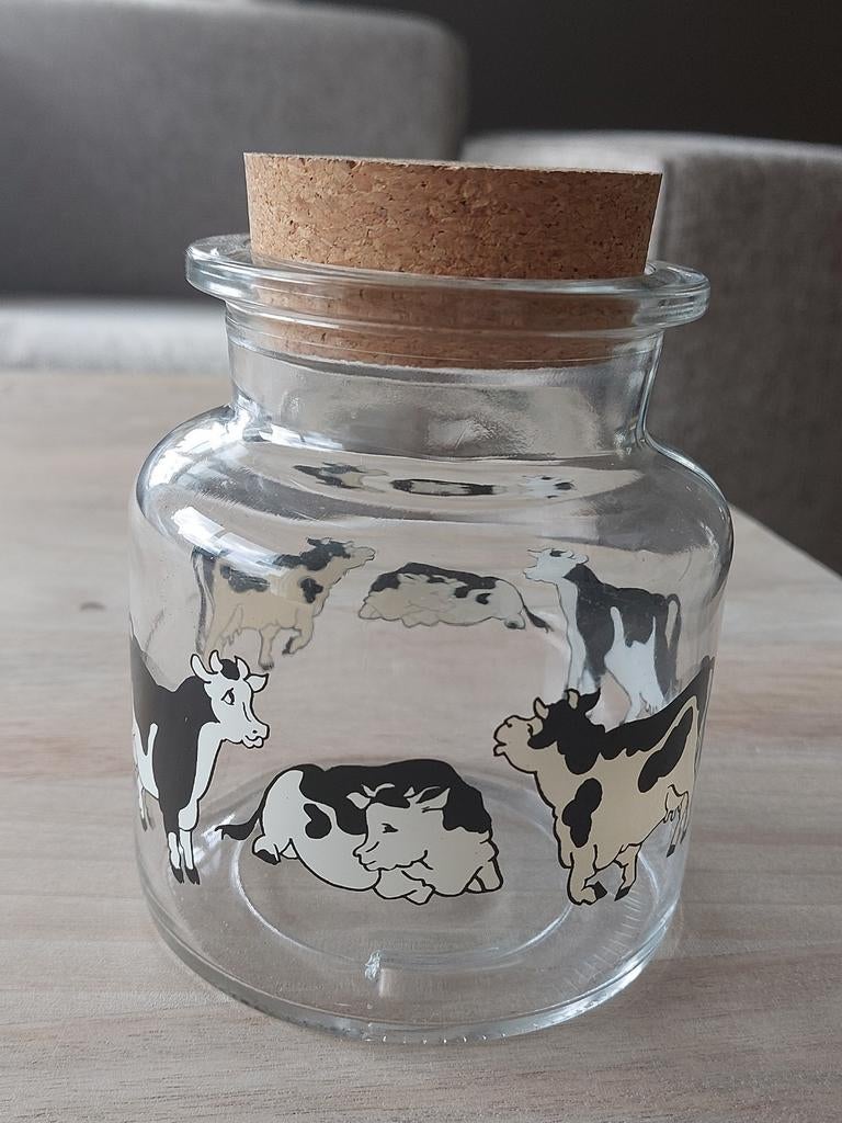 Bocal de conservation/bocal en verre avec bouchon en liège, Maison & Meubles, Enlèvement ou Envoi, Comme neuf