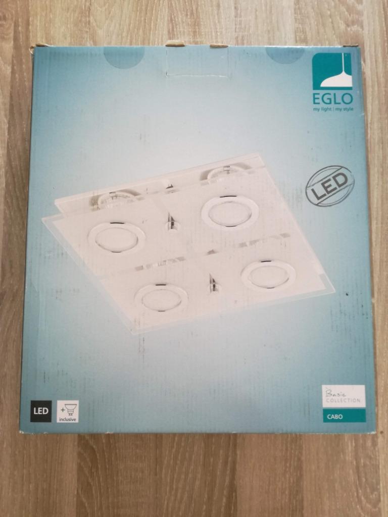 Eglo CABO 30931 plafonnier, Maison & Meubles, Lampes | Plafonniers, Neuf, Verre, Synthétique, Métal, Autres matériaux, Enlèvement ou Envoi
