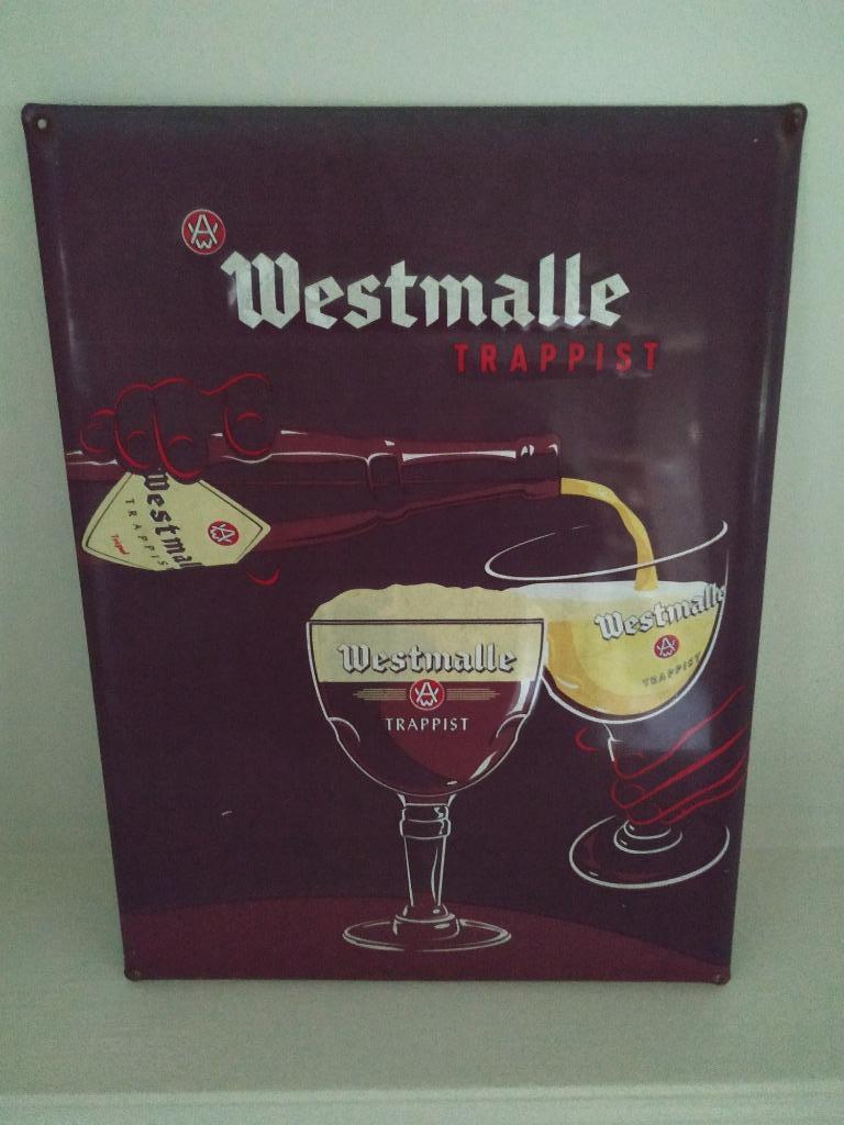 reclamebord westmalle, Verzamelen, Ophalen, Zo goed als nieuw, Reclamebord