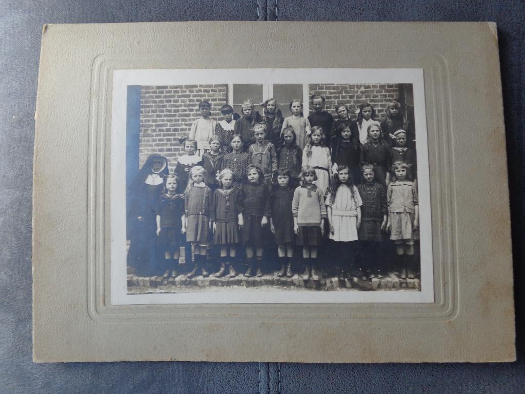 1 très ancienne photo élèves école primaire de Bolland Herve, Collections, Enlèvement, Photo