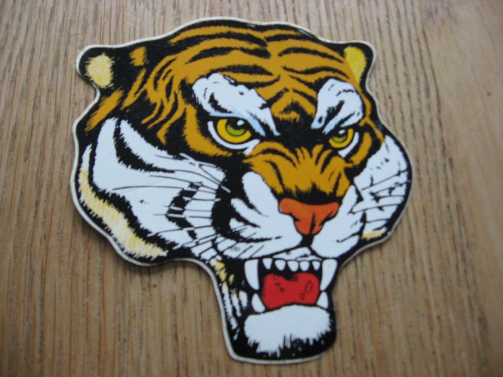 Vintage Sticker Tijger, Verzamelen, Ophalen of Verzenden, Nieuw, Dier en Natuur