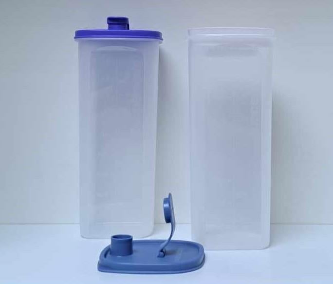 Tupperware™ « Pichet carré 2 litre + filtre » x 2, Enlèvement ou Envoi, Neuf, Bleu, Boîte