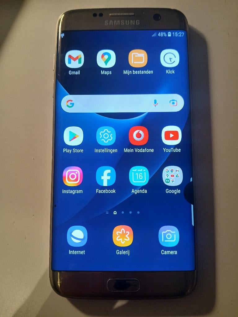 Samsung Galaxy S7 Edge - Barst in achterkant - Werkt perfect, Telecommunicatie, Gebruikt, Overige modellen, Ophalen of Verzenden