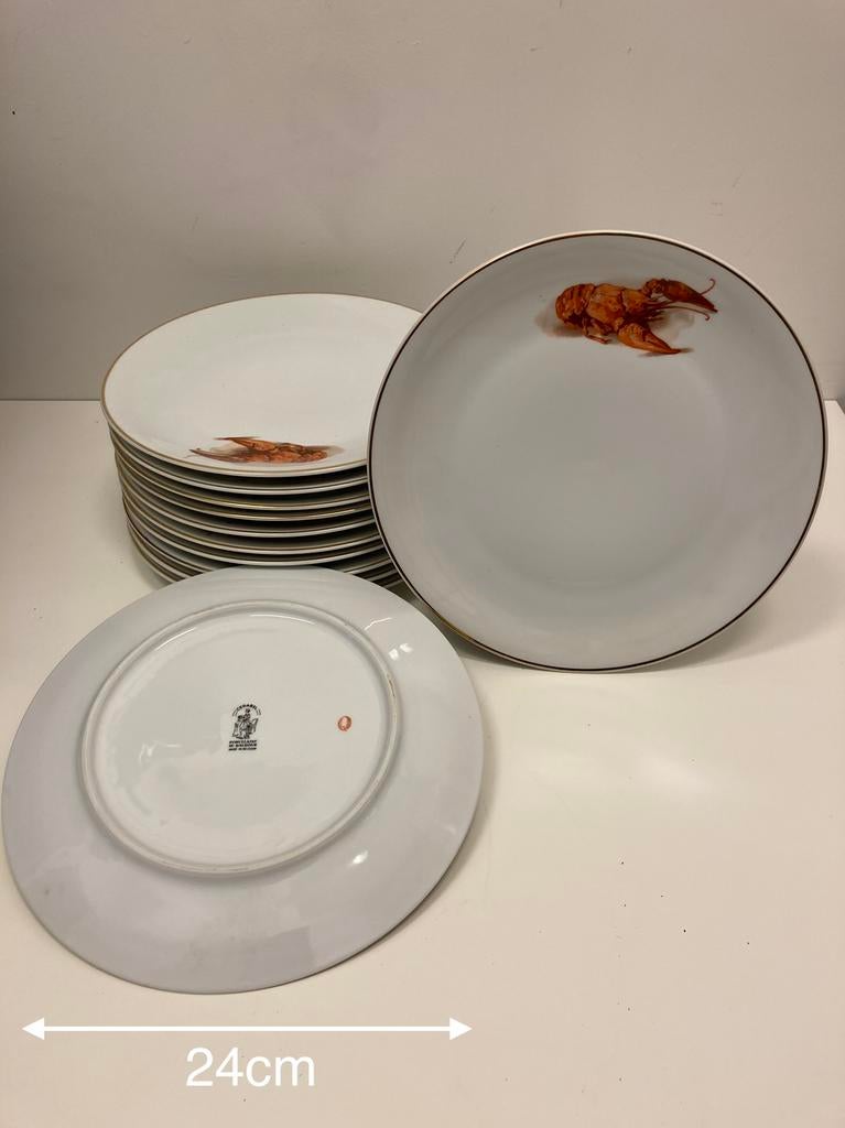 Service porcelaine blanche « vieux Baudour »  29 pièces, Comme neuf, Porcelaine, Autres styles, Service complet
