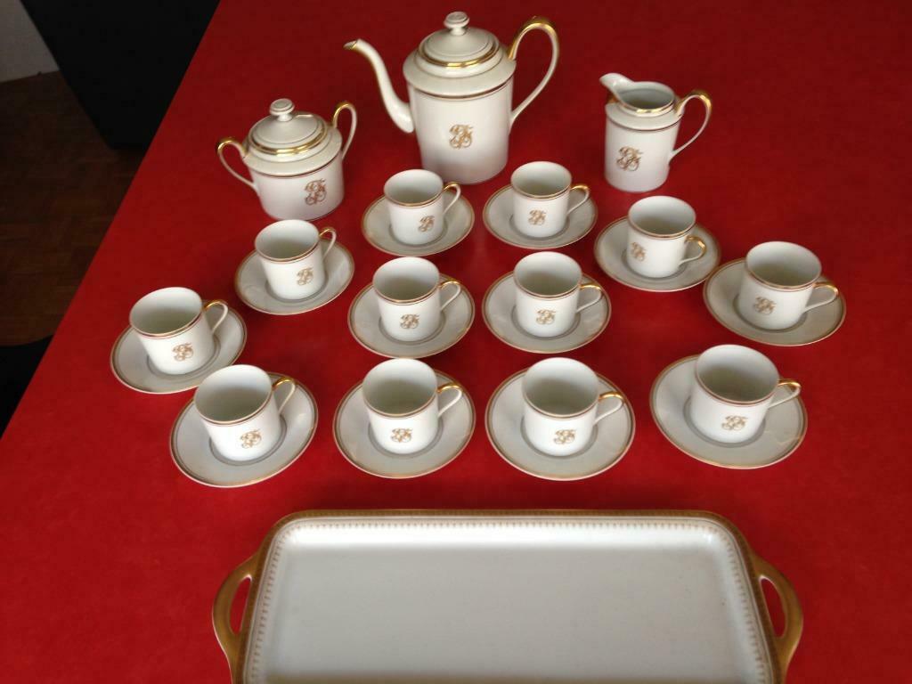 Service à Moka Limoges, Enlèvement, Comme neuf, Porcelaine, Service complet