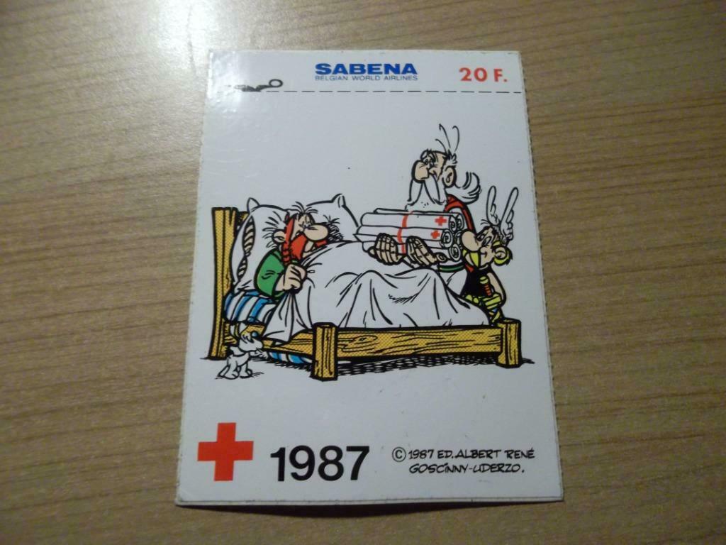 Sticker Sabena, Ophalen of Verzenden, Zo goed als nieuw, Strip of Tekenfilm
