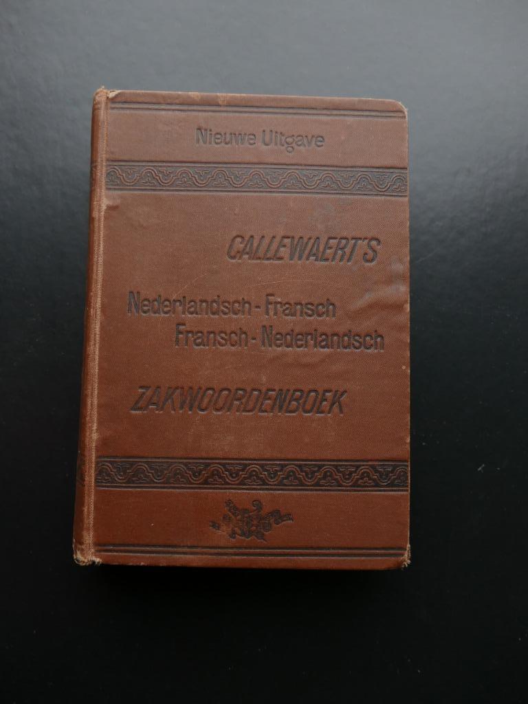 Callewaert's woordenboek, Ophalen of Verzenden, Gelezen, Overige uitgevers, Frans