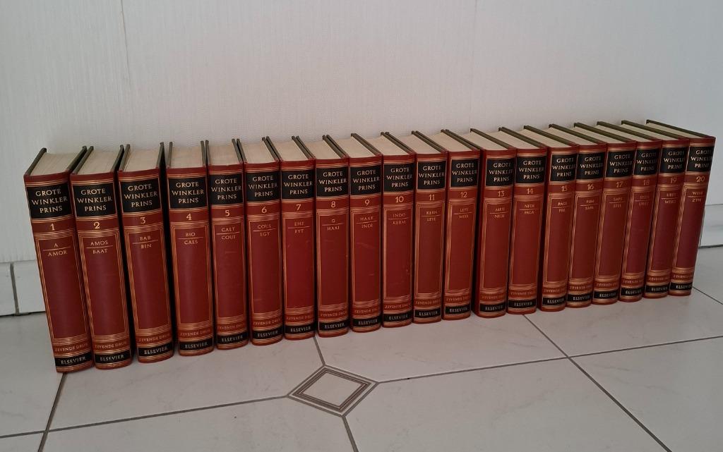 Encyclopedie Winkler Prins + 8 jaarboeken, Boeken, Encyclopedieën, Ophalen, Gelezen, Algemeen, Complete serie