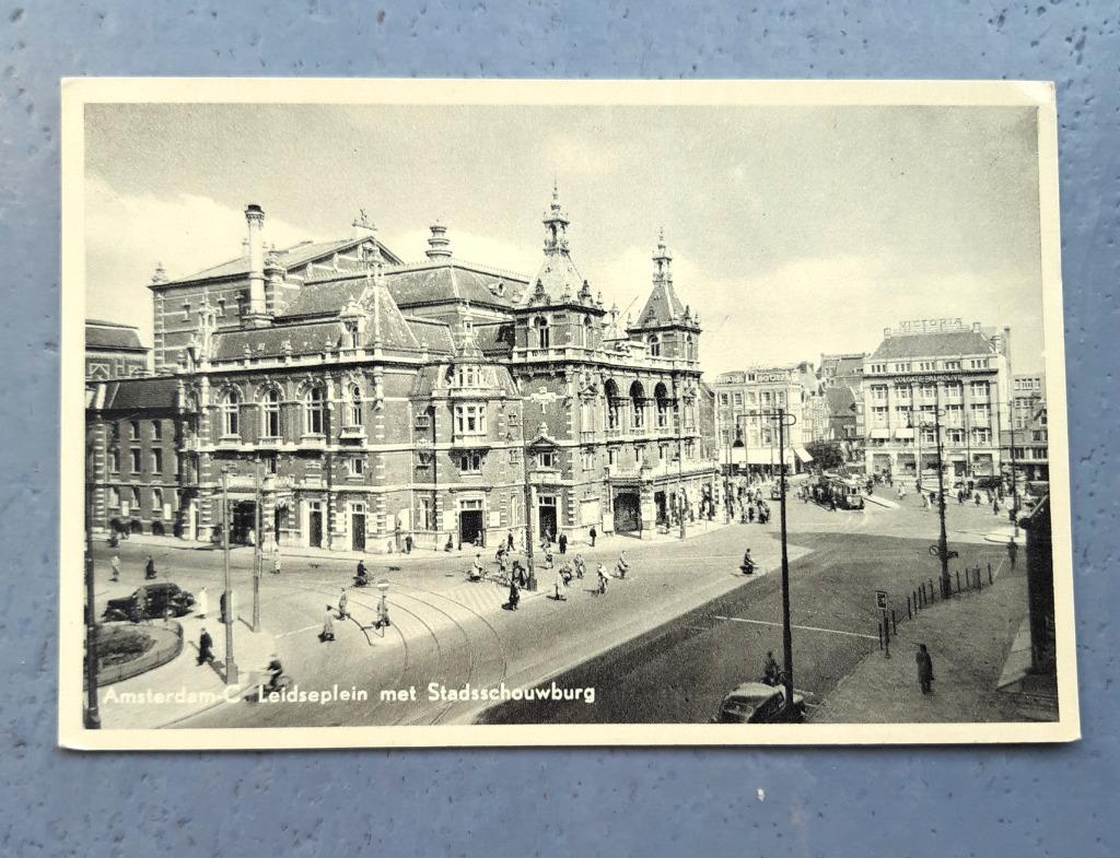 Vintage onbeschreven kaart ansichtkaart Amsterdam RA, Collections, Cartes postales | Pays-Bas, Enlèvement ou Envoi, Non affranchie