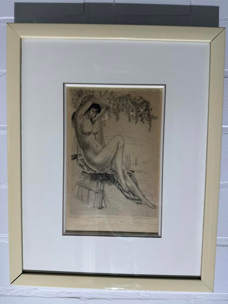 Burijngravure “Naakt bij boom” – Gustaaf De Bruyne (1964), Enlèvement