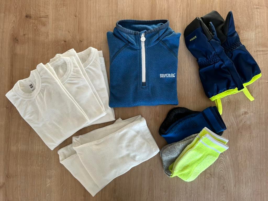 Pakket ski(onder)kleding kind 5-6 jaar, Ophalen of Verzenden, Gebruikt, Maat 110