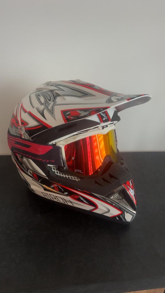Casque moto + lunettes – Taille L (59-60), Autres marques, Enlèvement ou Envoi, Autres types, Neuf, sans ticket