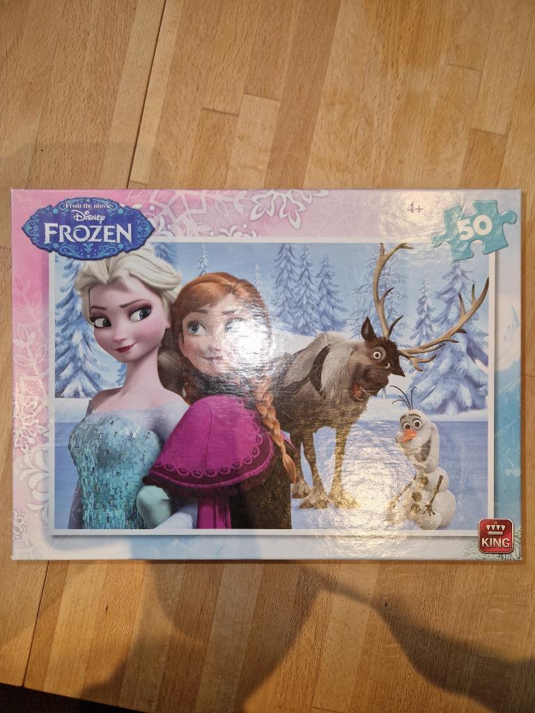 Puzzel Frozen 50 stukjes 4+, Ophalen of Verzenden, 10 tot 50 stukjes, Zo goed als nieuw, 4 tot 6 jaar