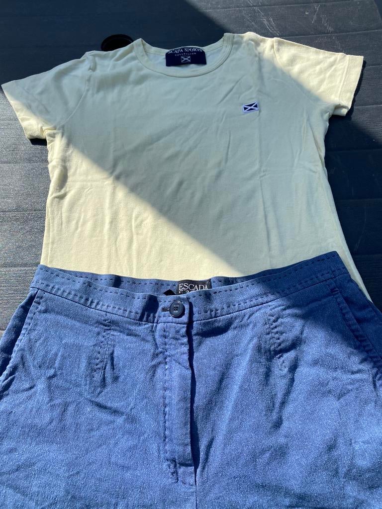 Jeansshort Escada Sport, 42 , topje Scapa, Kleding | Dames, Ophalen of Verzenden