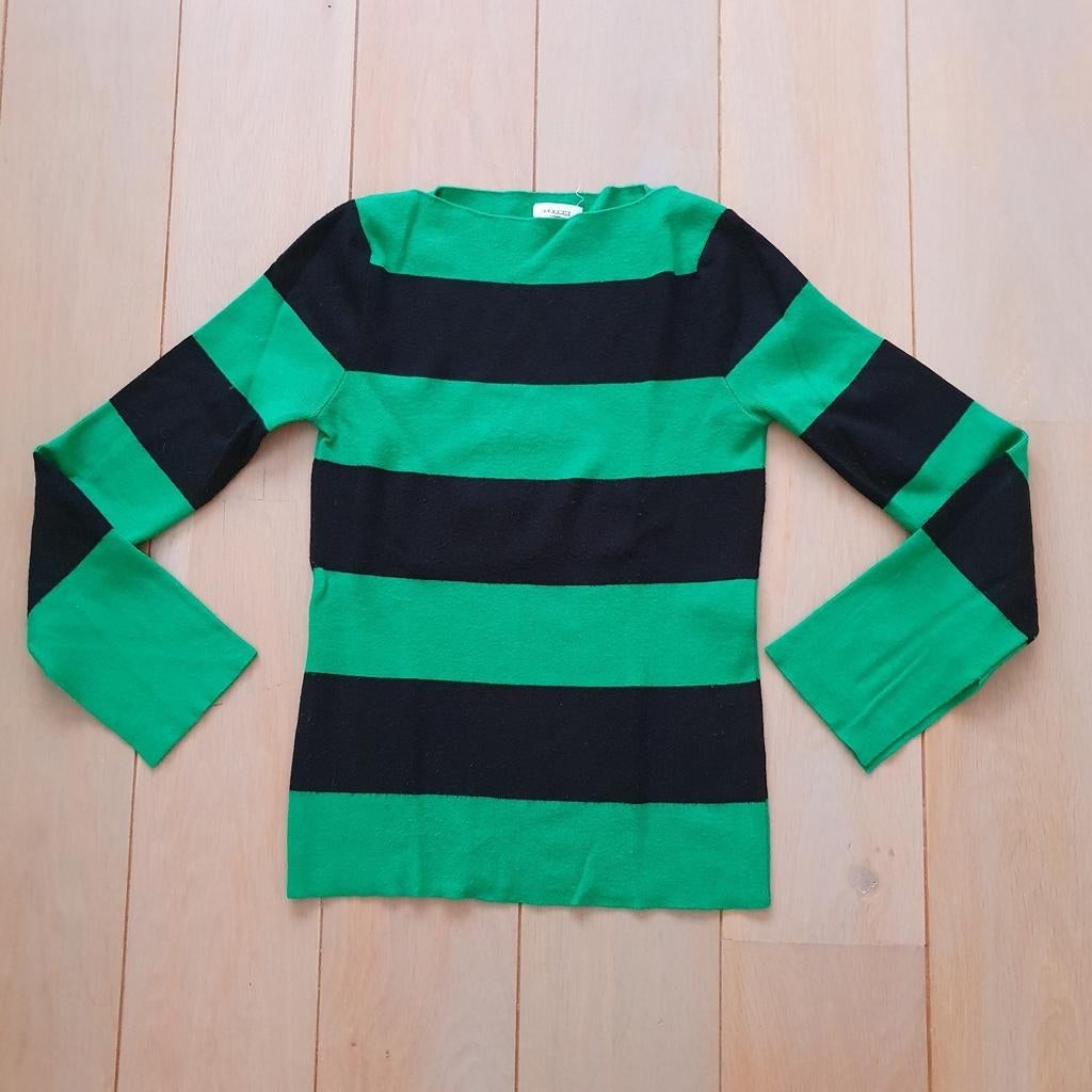 Gestreepte trui Moocci maat S/M, Enlèvement ou Envoi, Comme neuf, Taille 36 (S), Noir