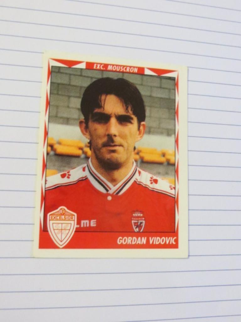 Voetbal : Sticker Football 99 : Gordan Vidovic - Moeskroen, Ophalen of Verzenden, Nieuw, Poster, Plaatje of Sticker