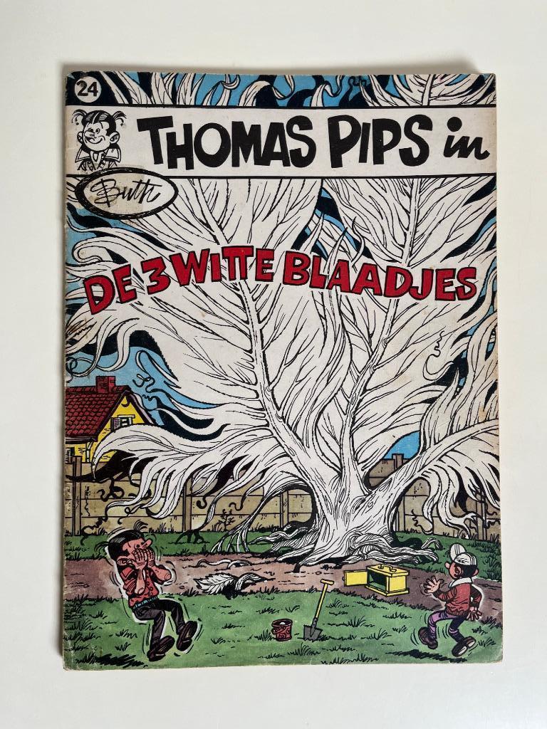 Thomas Pips 24 - De 3 witte blaadjes  - 1974, Livres, BD, Envoi