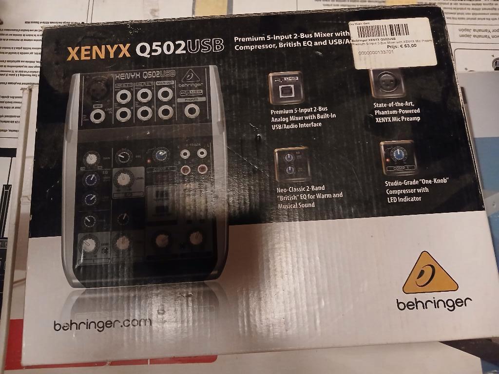 Mengpaneel, Muziek en Instrumenten, Mengpanelen, Ophalen, Zo goed als nieuw, 5 tot 10 kanalen, Microfooningang