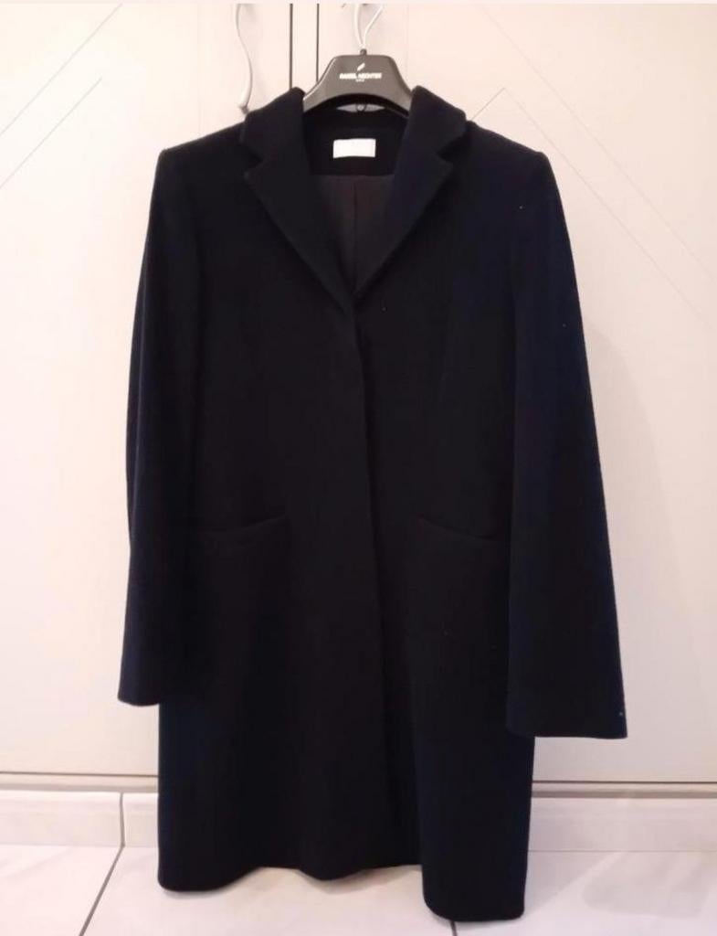 Zwarte lange winterjas maat 42, Kleding | Dames, Ophalen, Maat 42/44 (L)