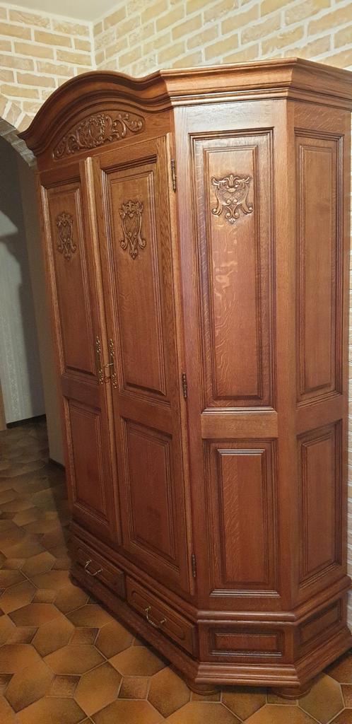 Antieke eiken halkast, Antiek en Kunst, Ophalen