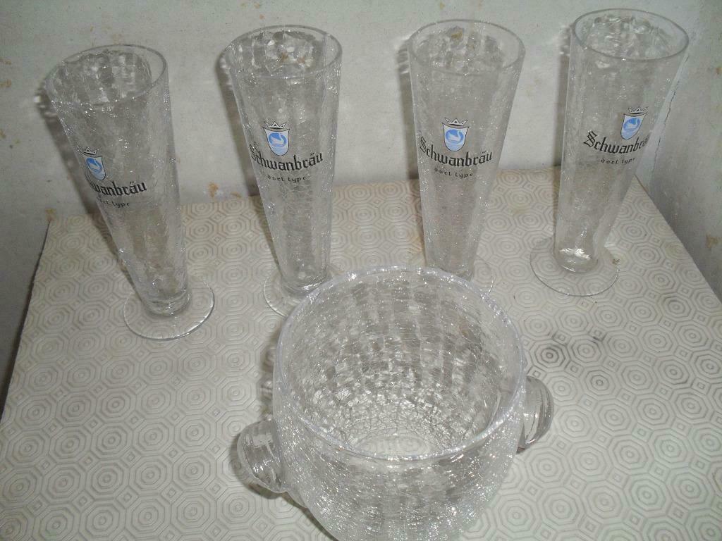 3 verres Schwanbräun Le Cygne Dort, Enlèvement, Comme neuf, Autres types