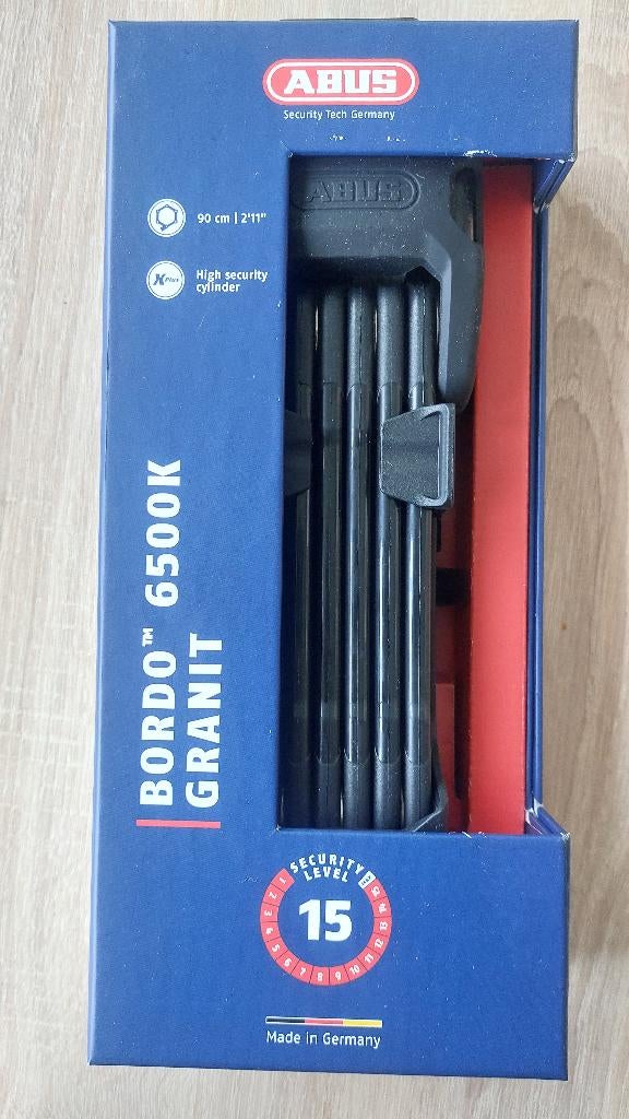 abus bordo granit x-plus 6500, Enlèvement ou Envoi, Neuf, Antivol pliant