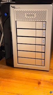 Pegasus R6 - 24T RAID - Thunderbolt 2 - 6x4T HDD, Ophalen, Thunderbolt, HDD, Zo goed als nieuw