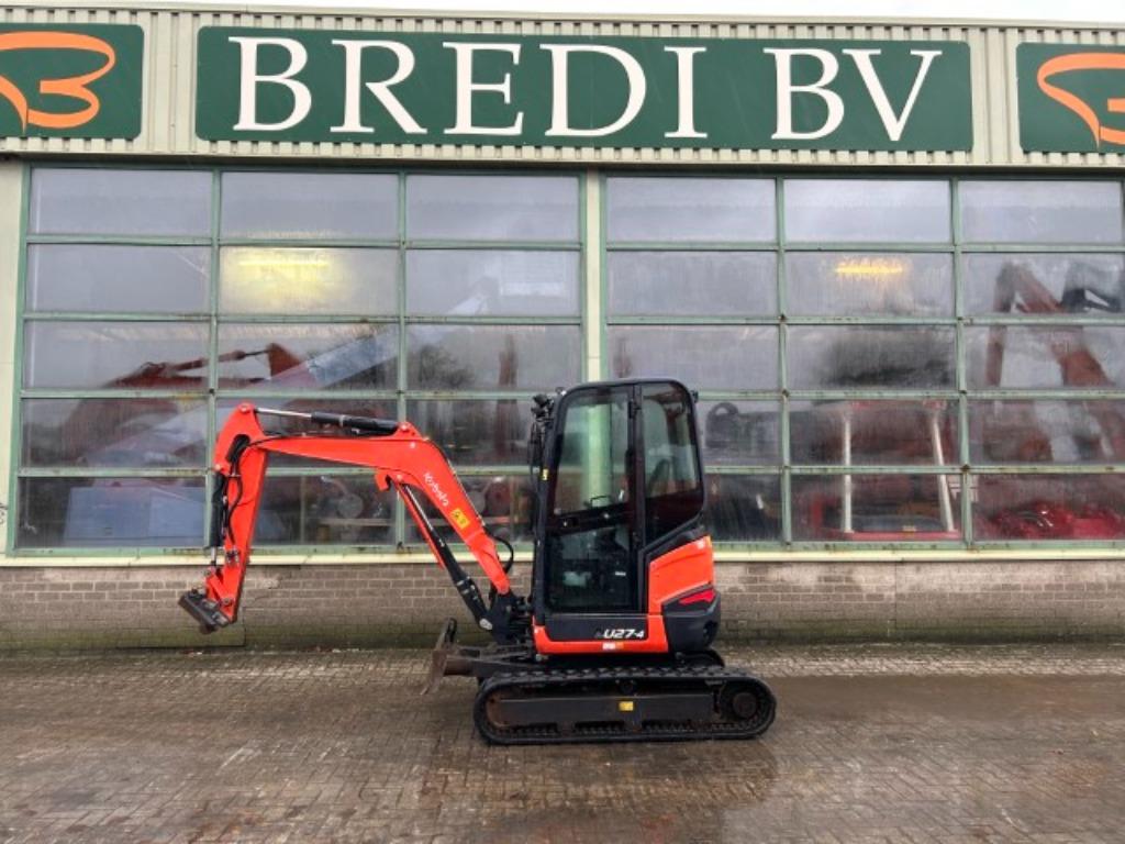 KUBOTA U27-4 Mini rupsgraafmachine, Enlèvement ou Envoi, Excavatrice