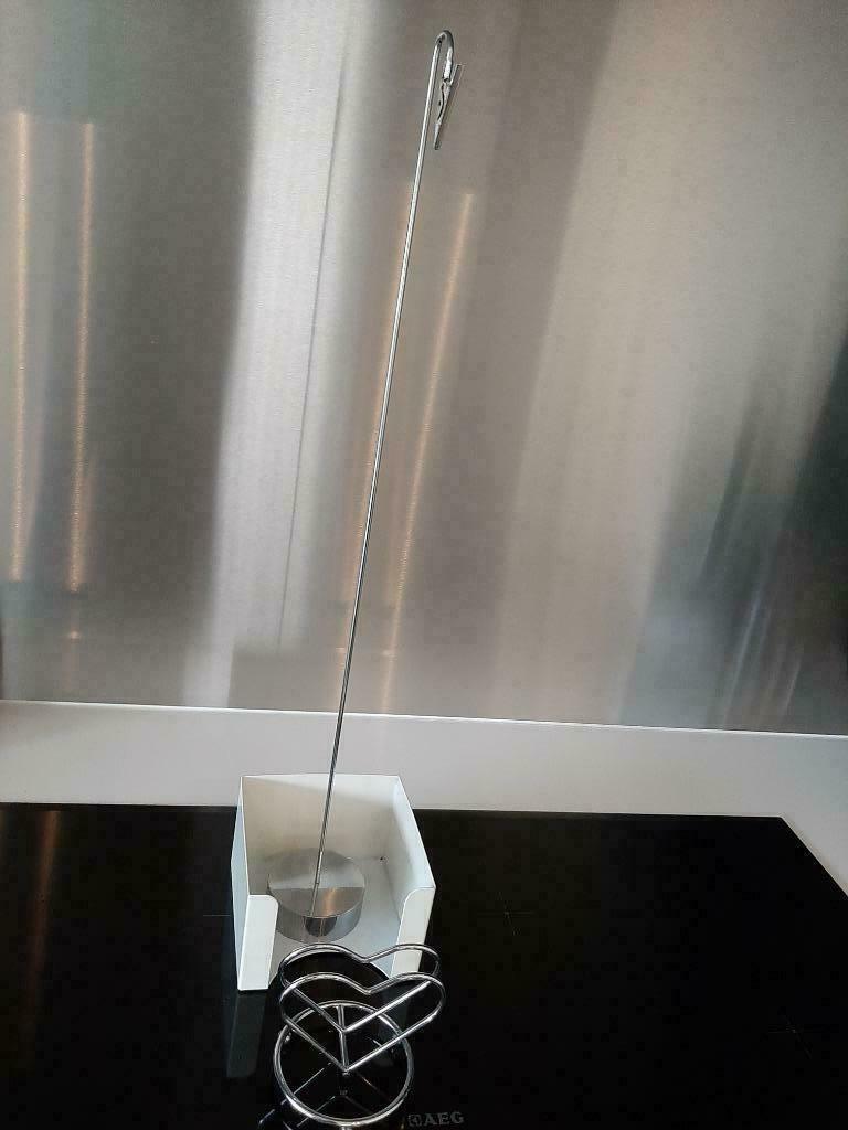 2 SERVETHOUDERS + FOTO STANDAARD, Ophalen, Zo goed als nieuw, Overige materialen, Overige typen
