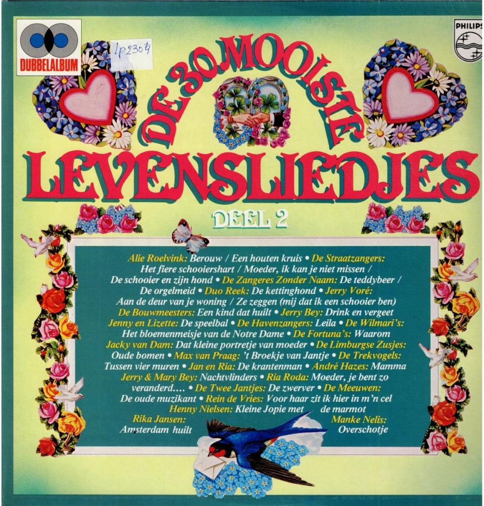 2 x Vinyl, LP   /    De 30 Mooiste Levensliedjes, Deel 2, Ophalen of Verzenden, Overige formaten