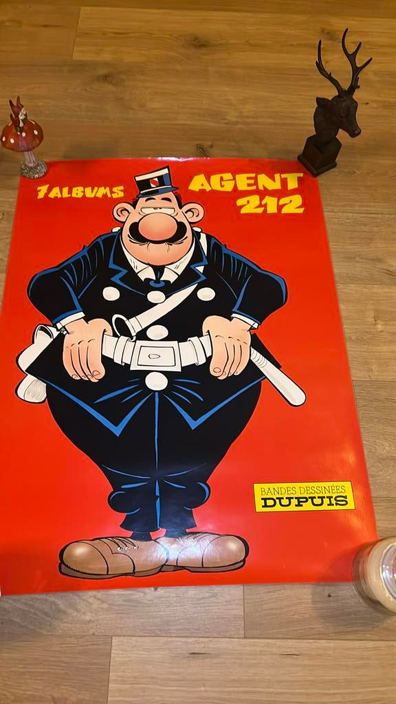Affiche Cauvin Cox Agent 212 1987 (français), Enlèvement ou Envoi, Comme neuf