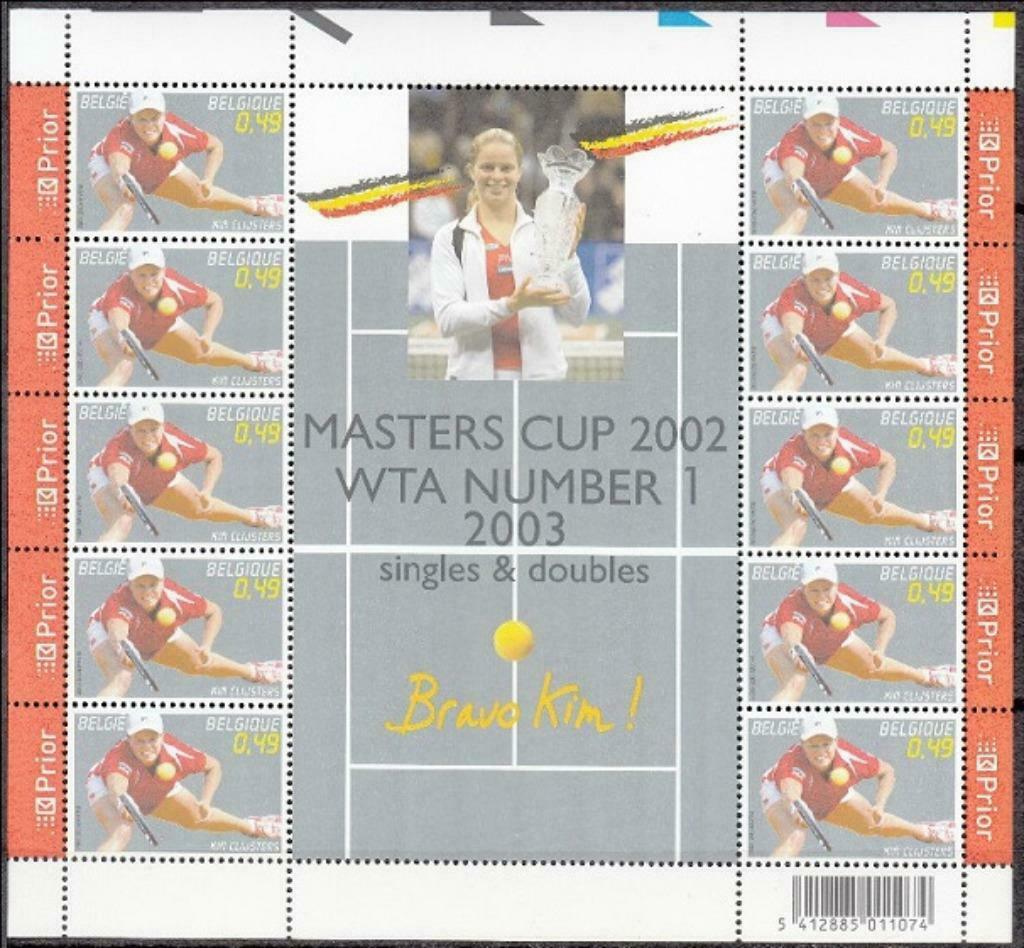 Postzegels 3226 Kim Clijsters 2003 (Tennis), Ophalen of Verzenden, Frankeerzegel, Postfris