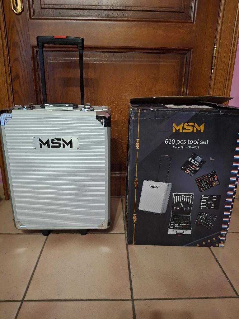 Gereedschapskoffer MSM 610 stuks tool set, Doe-het-zelf en Bouw, Gereedschap | Handgereedschap, Ophalen of Verzenden, Nieuw