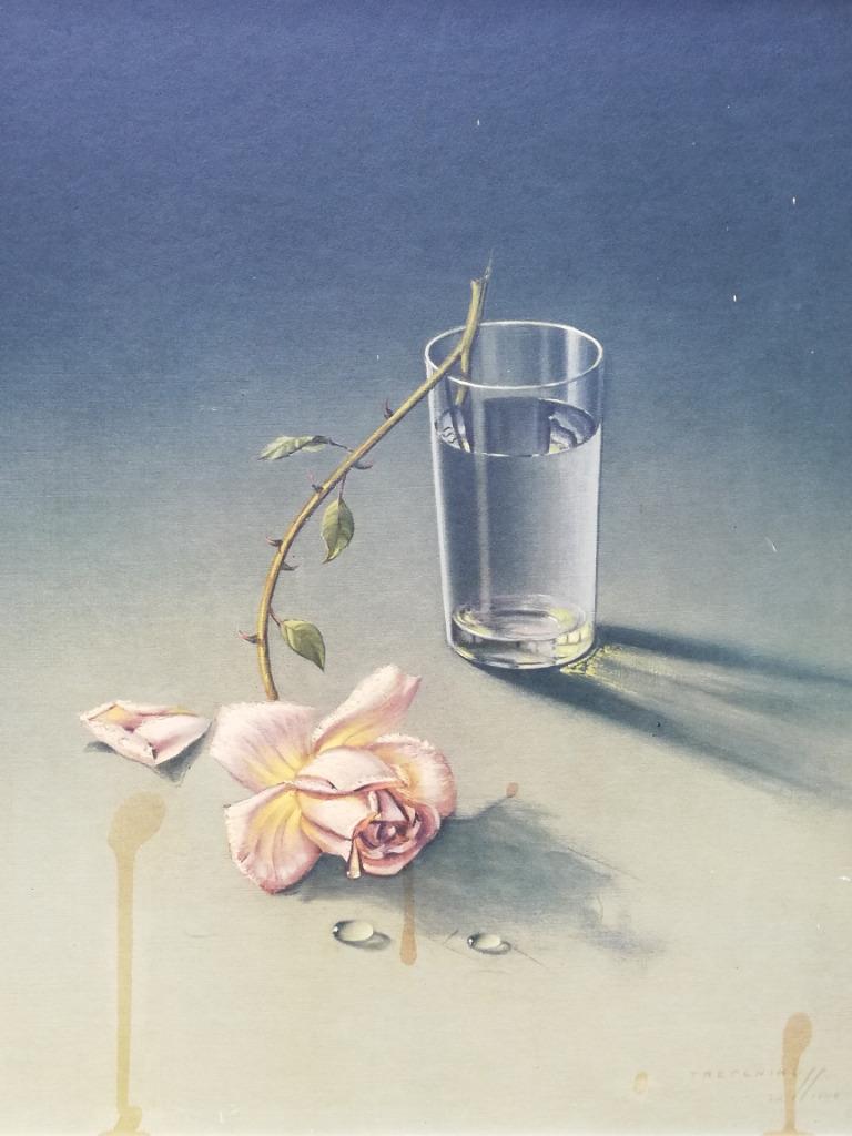 Vladimir Tretchikoff - Weeping Rose - off-set druk - 1962, Antiek en Kunst, Curiosa en Brocante, Ophalen of Verzenden