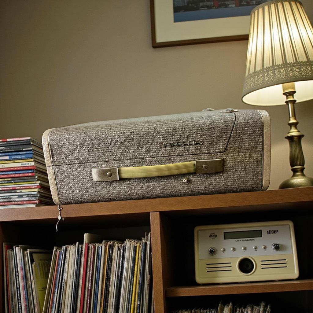 Tourne-disque vintage PHILIPS avec amplificateur intégré, Enlèvement ou Envoi, Utilisé