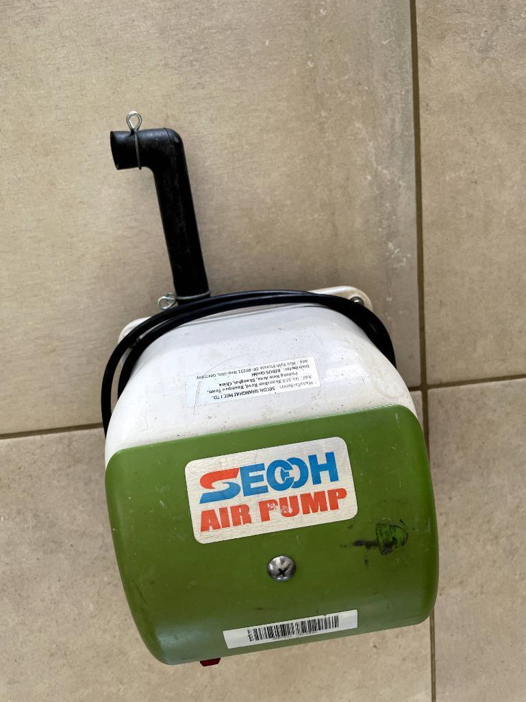 secoh luchtpomp jdk 40 en 60 met gratis aansluitstuk, Tuin en Terras, Vijver-toebehoren, Ophalen of Verzenden