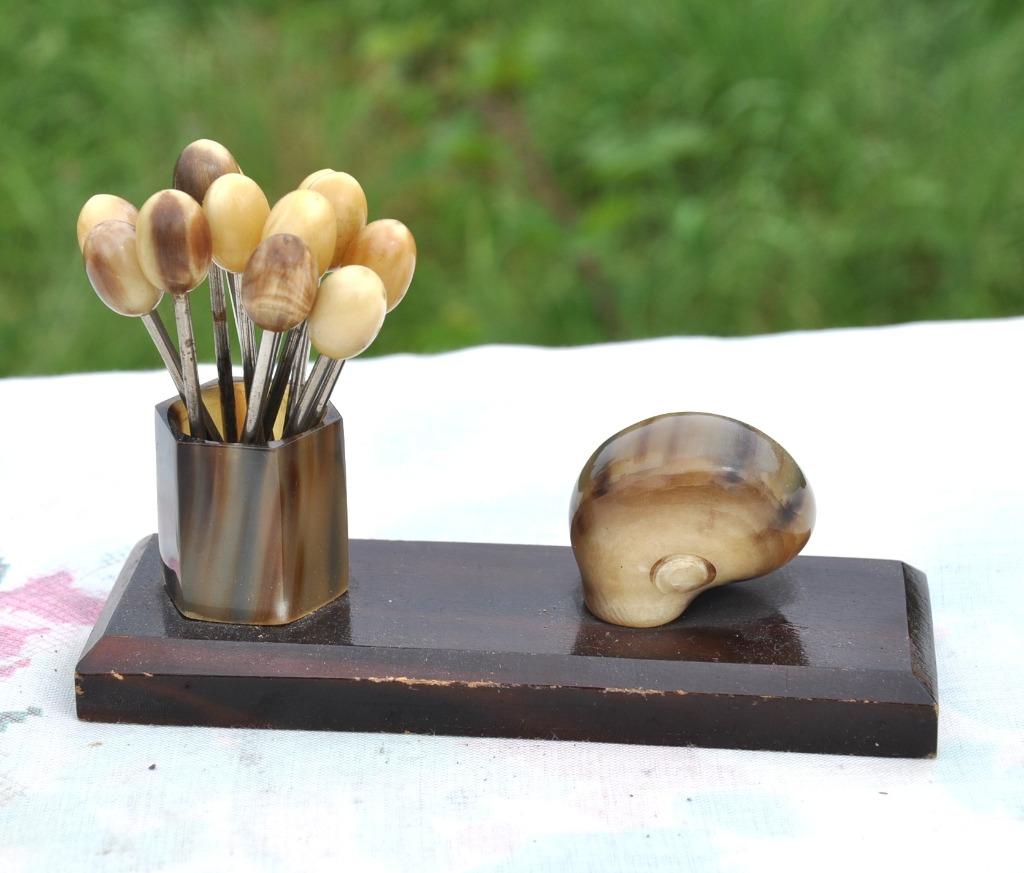 12 fourchettes a escargot ou apero avec support coquille, Enlèvement ou Envoi