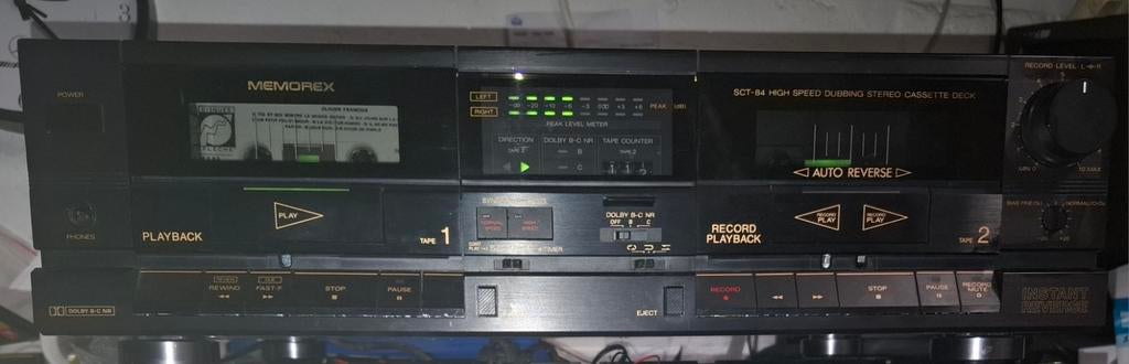 Memorex SCT-84, Audio, Tv en Foto, Cassettedecks, Ophalen of Verzenden, Dubbel, Auto-reverse