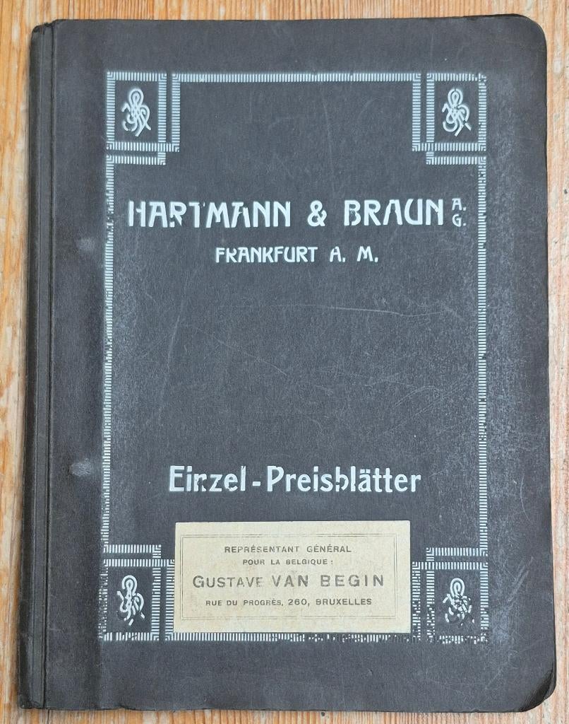 Hartmann & Braun catalogus 1925 Elektrische meettoestellen, Ophalen of Verzenden, Overige typen