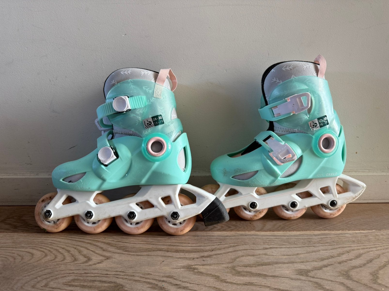 Skeelers Oxelo maat 28/30, Ophalen, Gebruikt, Kinderen, Inline skates 4 wielen