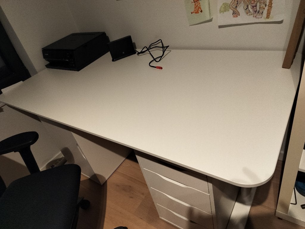 Bureau IKEA Bekant, Maison & Meubles, Bureaux, 160 cm, Réglable en hauteur, Métal, Utilisé